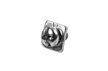 [E] น็อตยึดสายไฟ สแตนเลสชุบนิกเกิ้ล M3x5 mm พร้อมแหวนทรงสี่เหลี่ยม ขนาด 7x7 mm